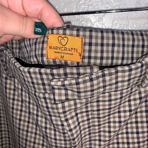 Check Pattern Fall Themed Pants - Picture 4 of 5